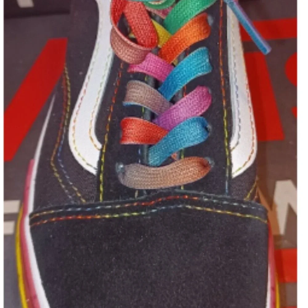 Vans Old Skool Stacked Rainbow Glitter Platform Men's 3.5/Women's 5 VN0A4U15WW1